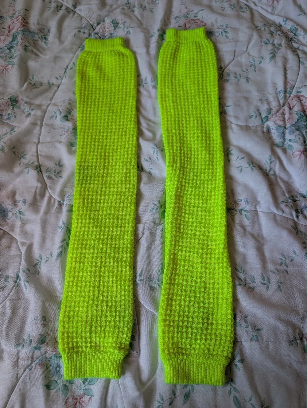 Neon Yellow American Apparel Leg Warmers